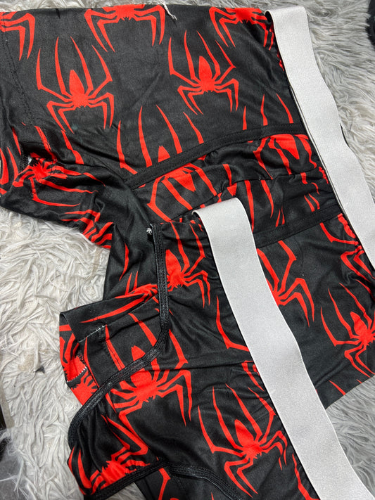 Araña Roja Dúo Unitalla Con Tanga Xl