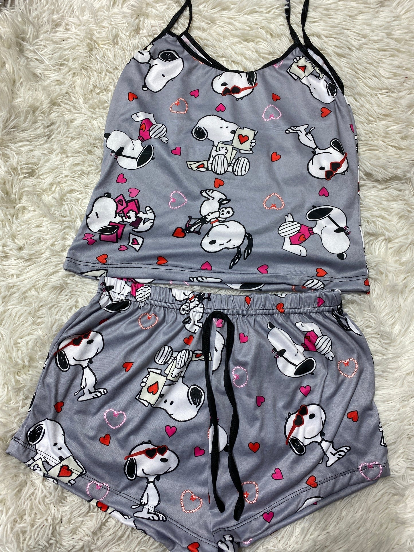 Snoopy cupido blusa con short