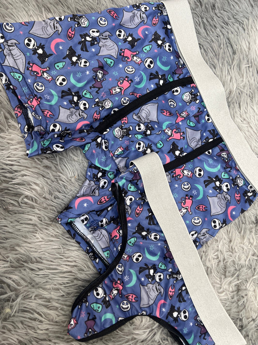 jack azul duo boxer con tanga