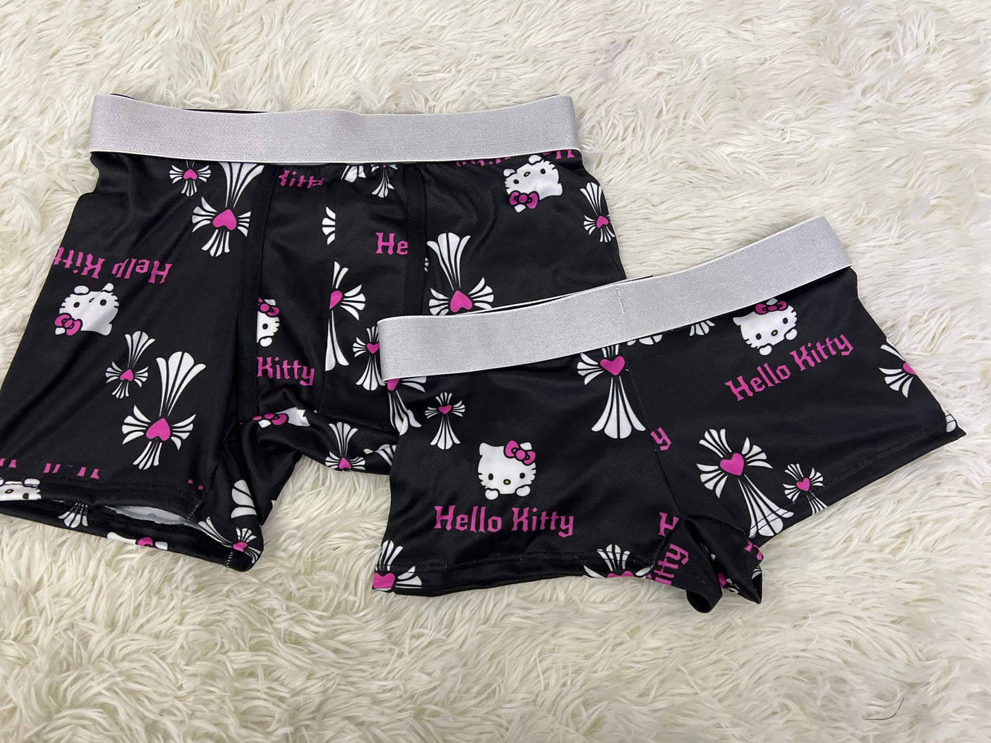 Hello Kitty Crosses Negro duo unitalla con tanga