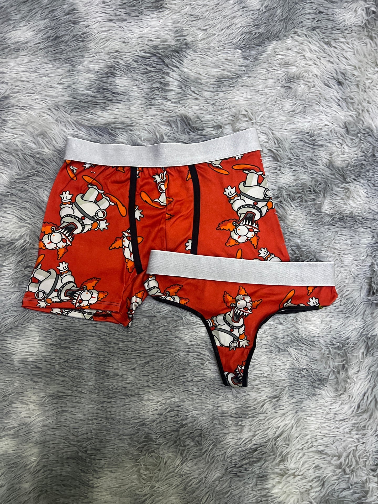 Homero payaso duo boxer con tanga