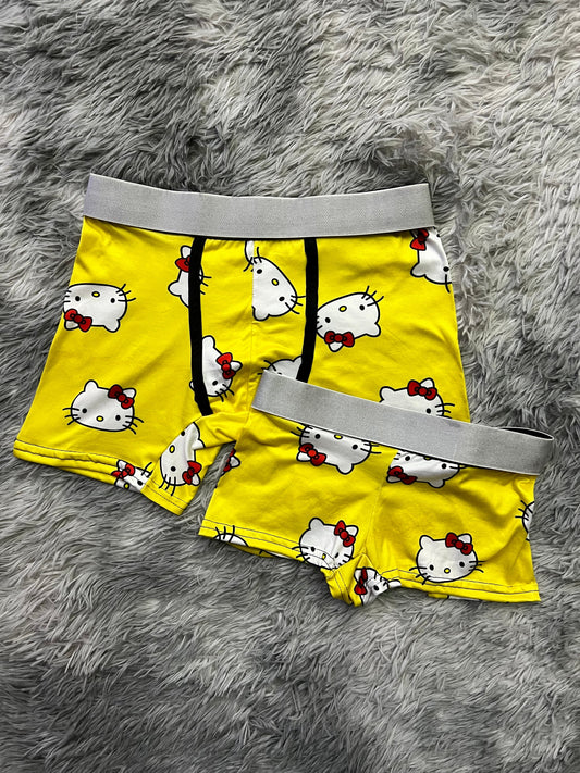Kitty Faces Amarillo Duo Unitalla Con boxer.