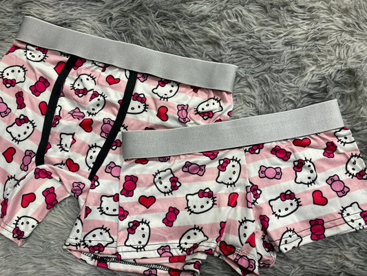 Hello kitty rayas duo con boxer