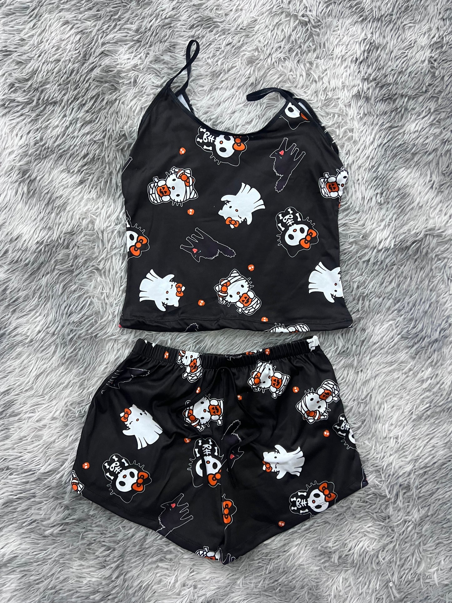 hello kitty momia hallowen blusa con short unitalla de brush
