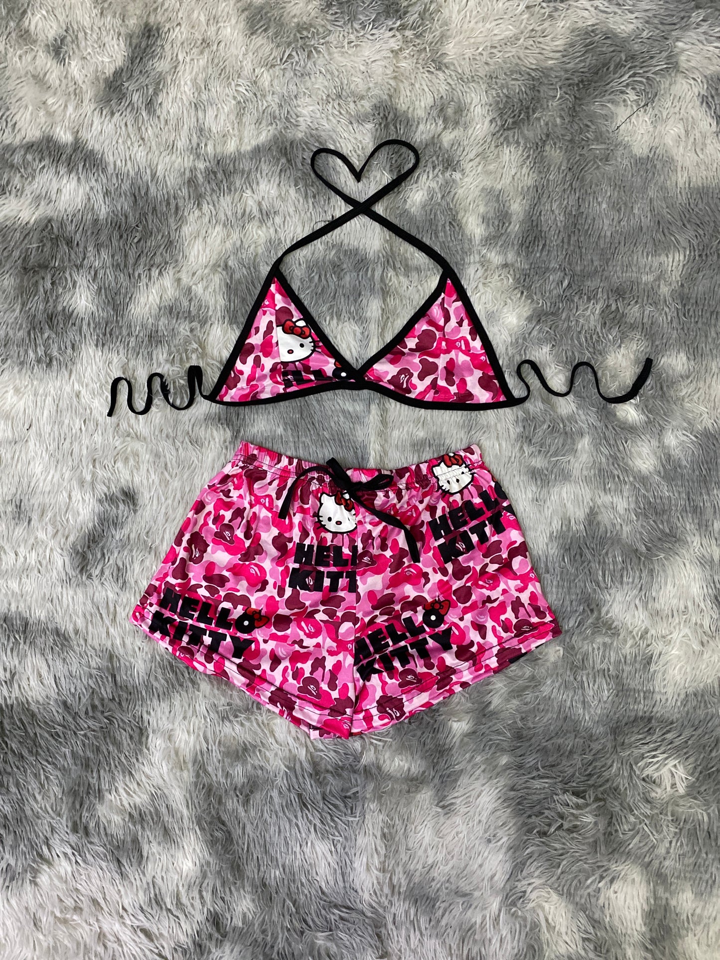 Kitty Camuflageado short con top