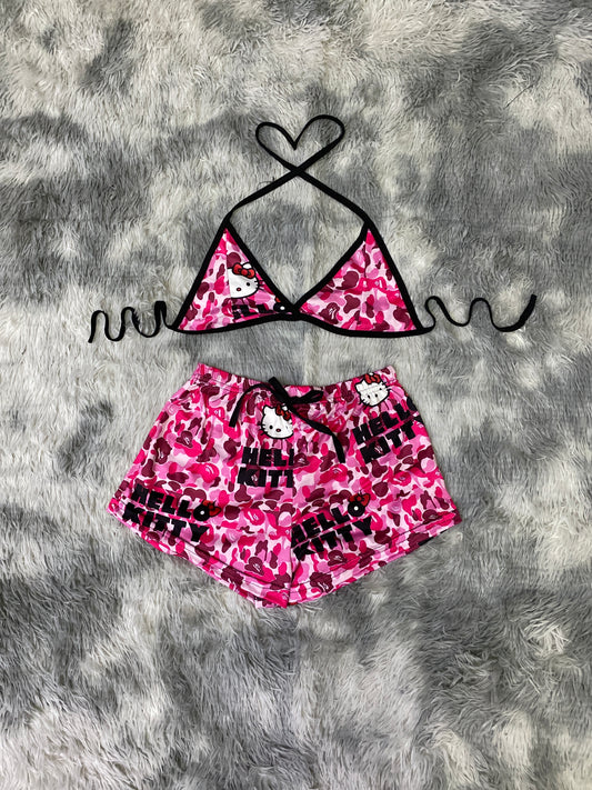 Kitty Camuflageado short con top