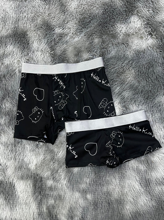 Hello Kitty Negro Duo Unitalla Con boxer.