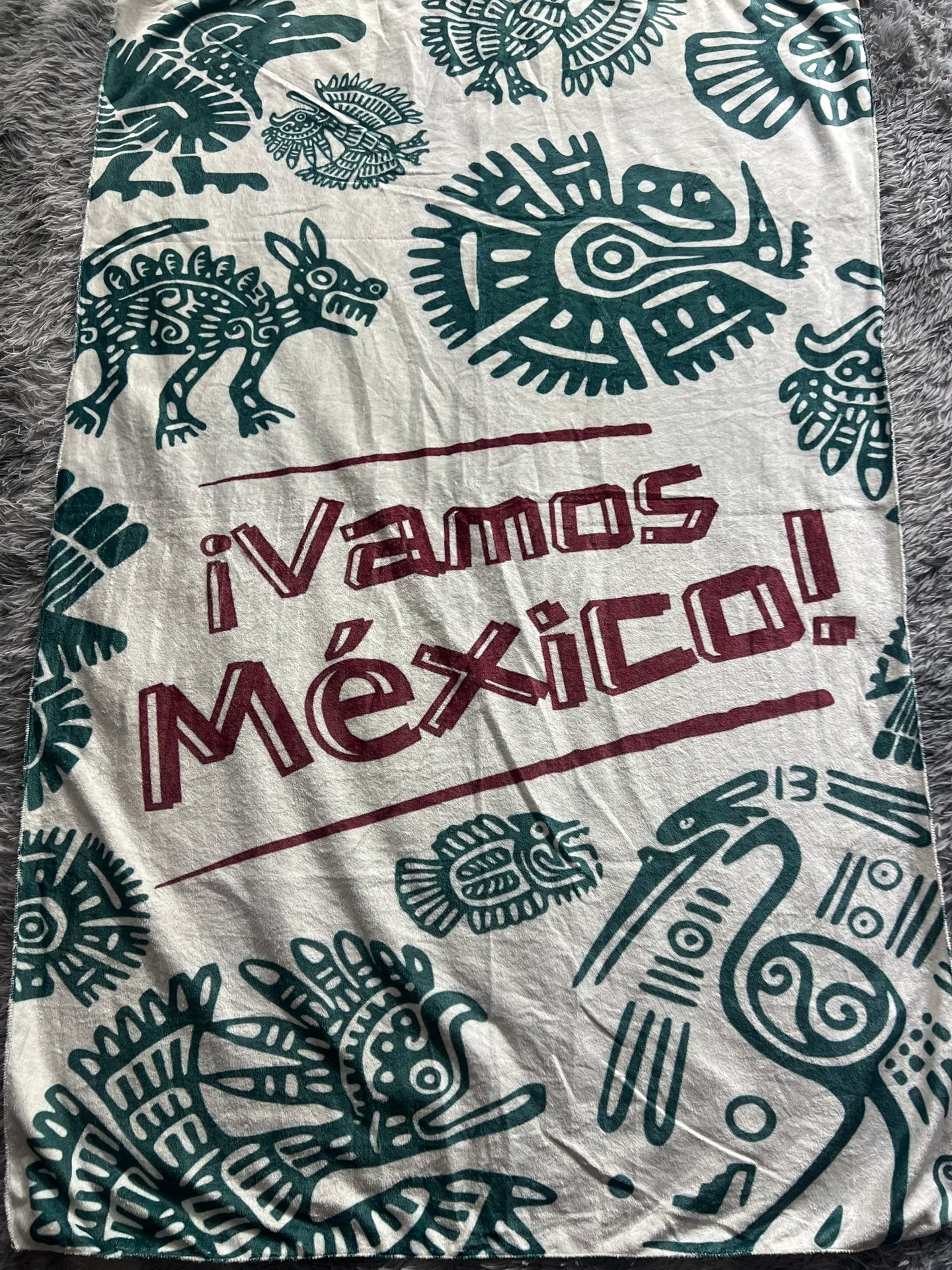 Frazada ¡Vamos México! prehispánico