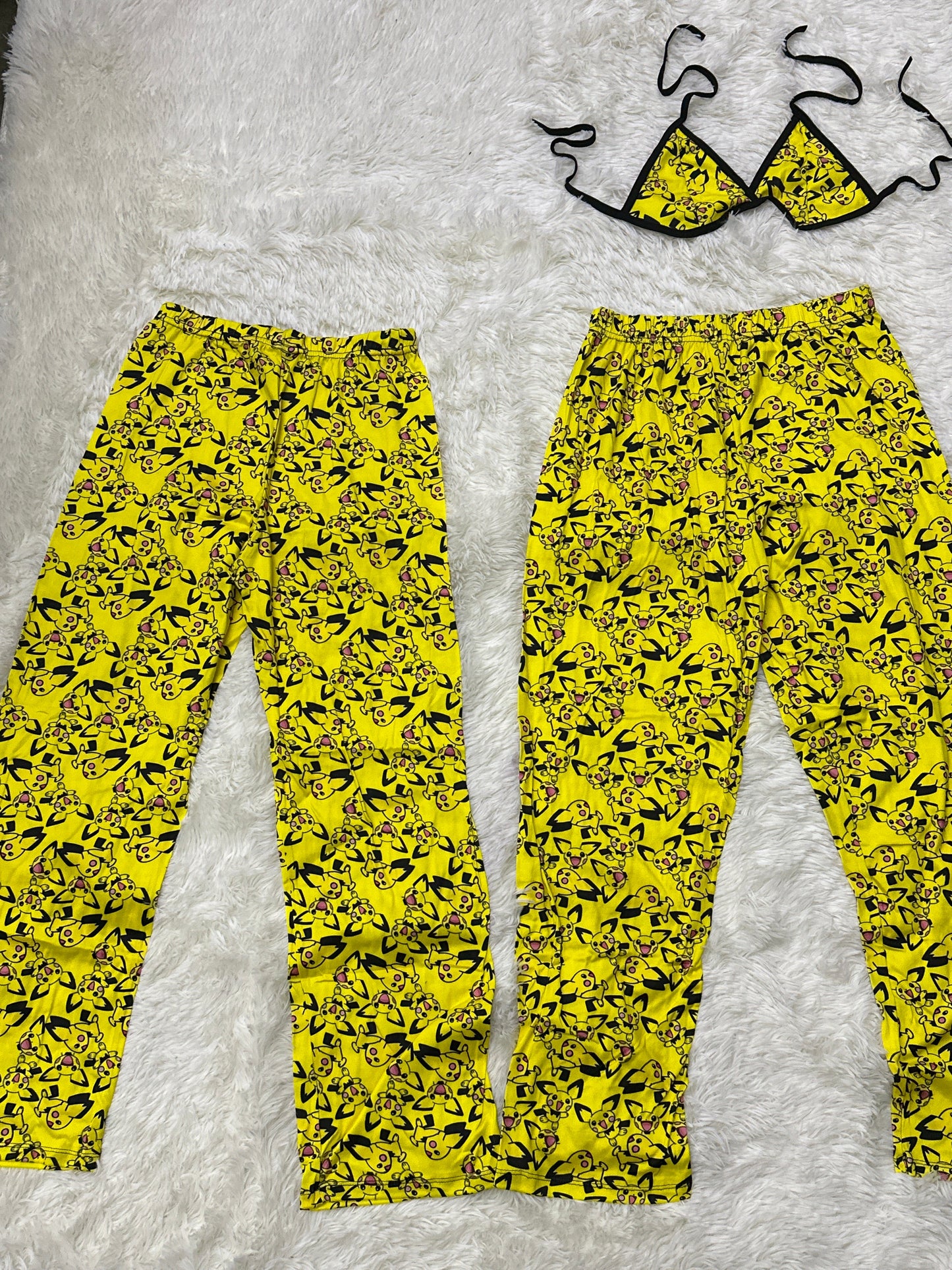 Pichu Print Amarillo Duo Unitalla de 5 piezas