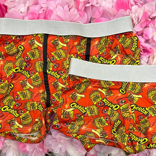 Cheetos on fire matching couples boxer underwear - Fundies