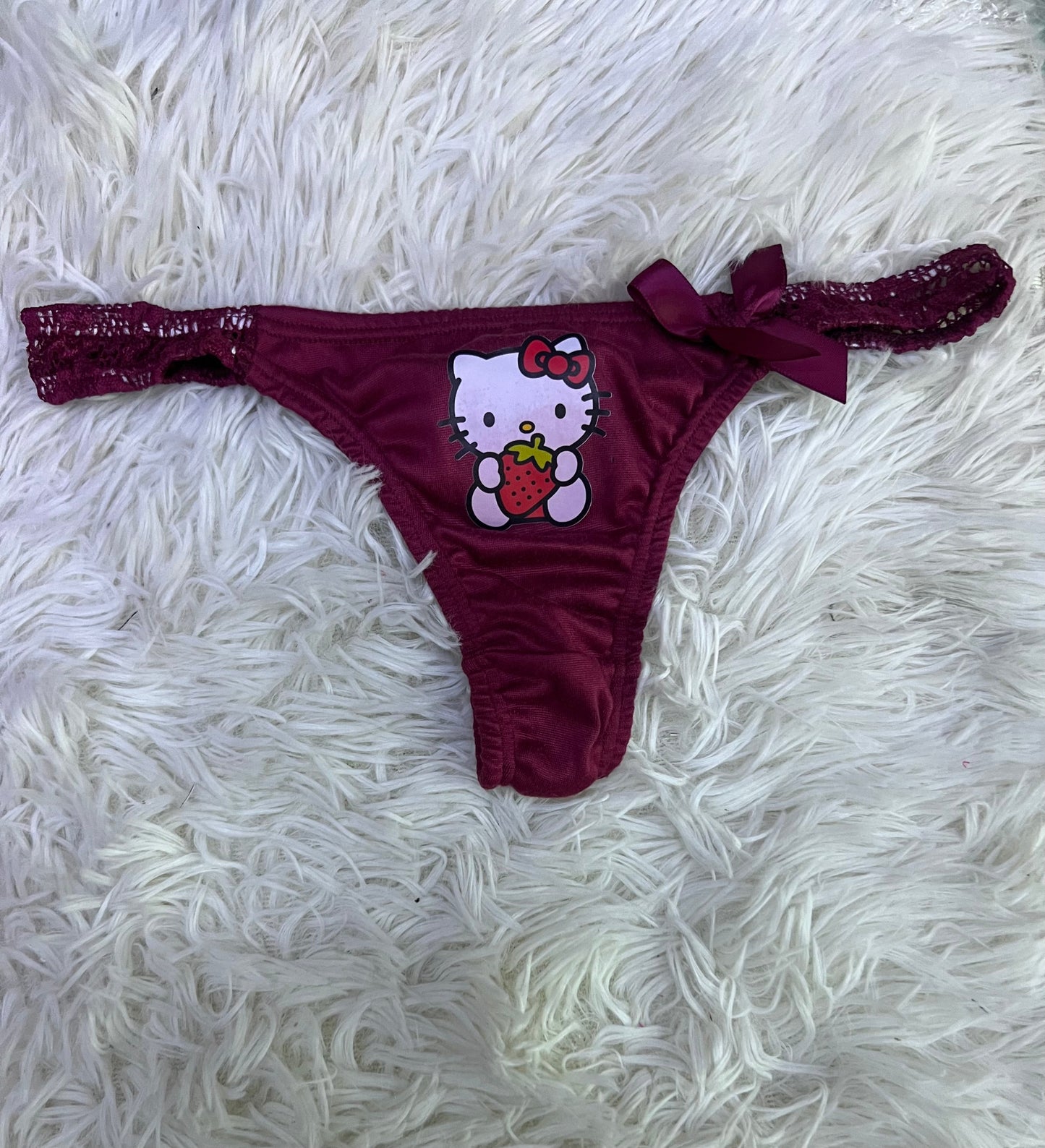 Hello Kitty encaje Vino Tanga De Dama