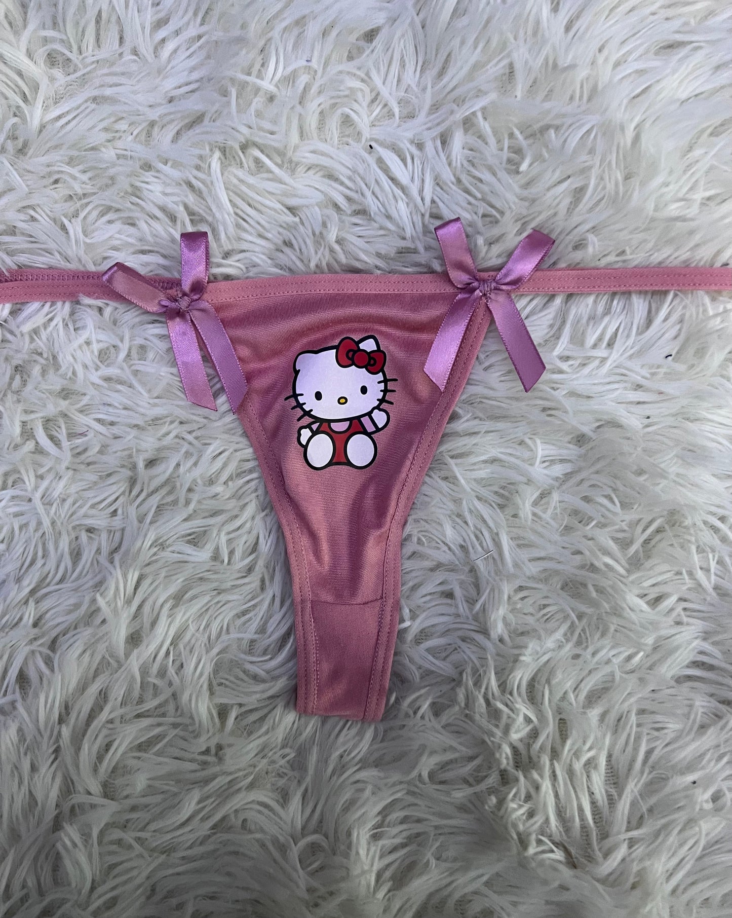 Hello Kitty Rosa clarito Delgada Tanga De Dama