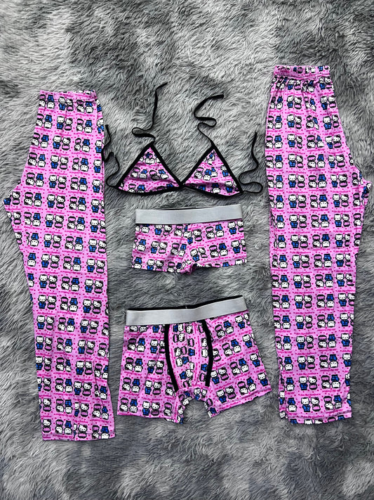 Hello Kitty Y Su Novio Pijama De 5 Piezas