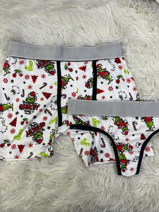 Grinch Navidad Verde duo unitalla con tanga