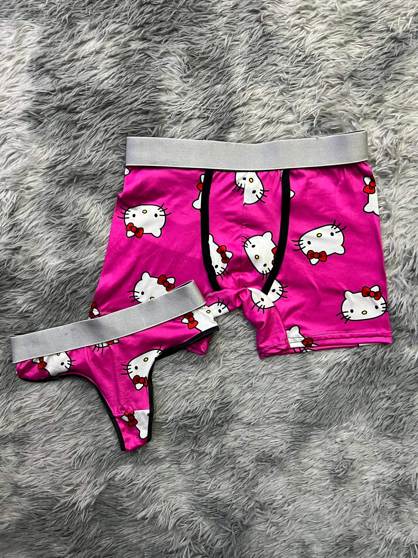 Kitty Faces Rosa duo unitalla con tanga
