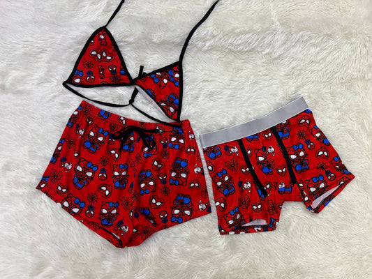 Spiderkitty Rojo duo short con top