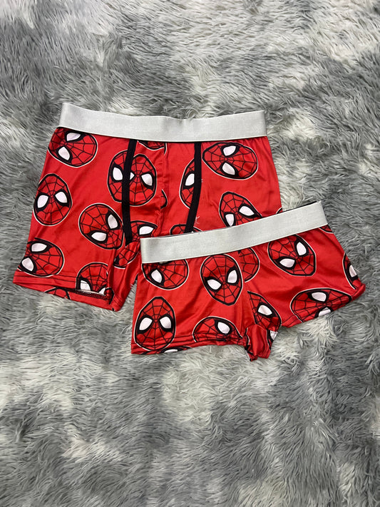 Spider Man Rojo Duo Unitalla Con boxer.