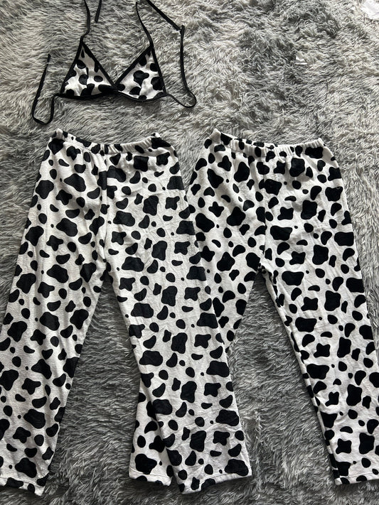 vaca duo de pijama afelpada