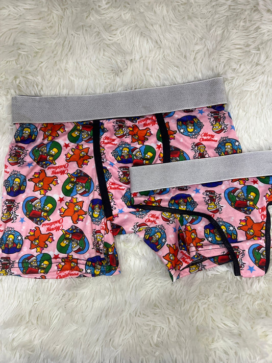 Homer Simpson Navidad Rojo duo unitalla con tanga