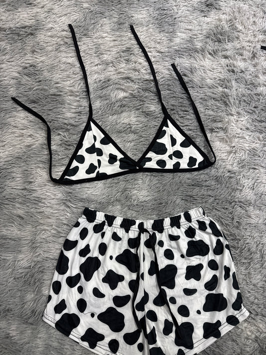 Vaca Top Con Short Unitalla De Brush