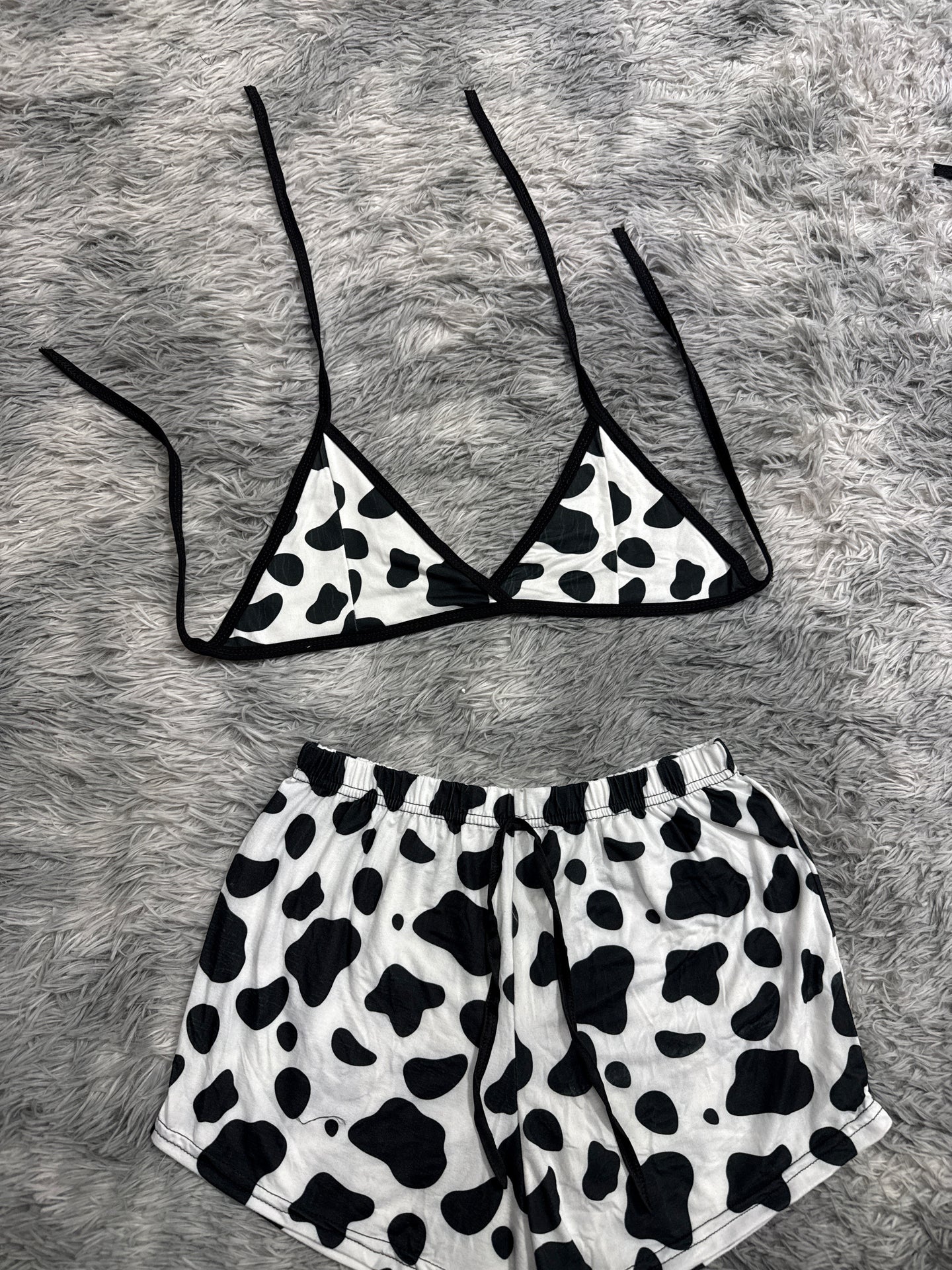 Vaca Top con short unitalla de brush