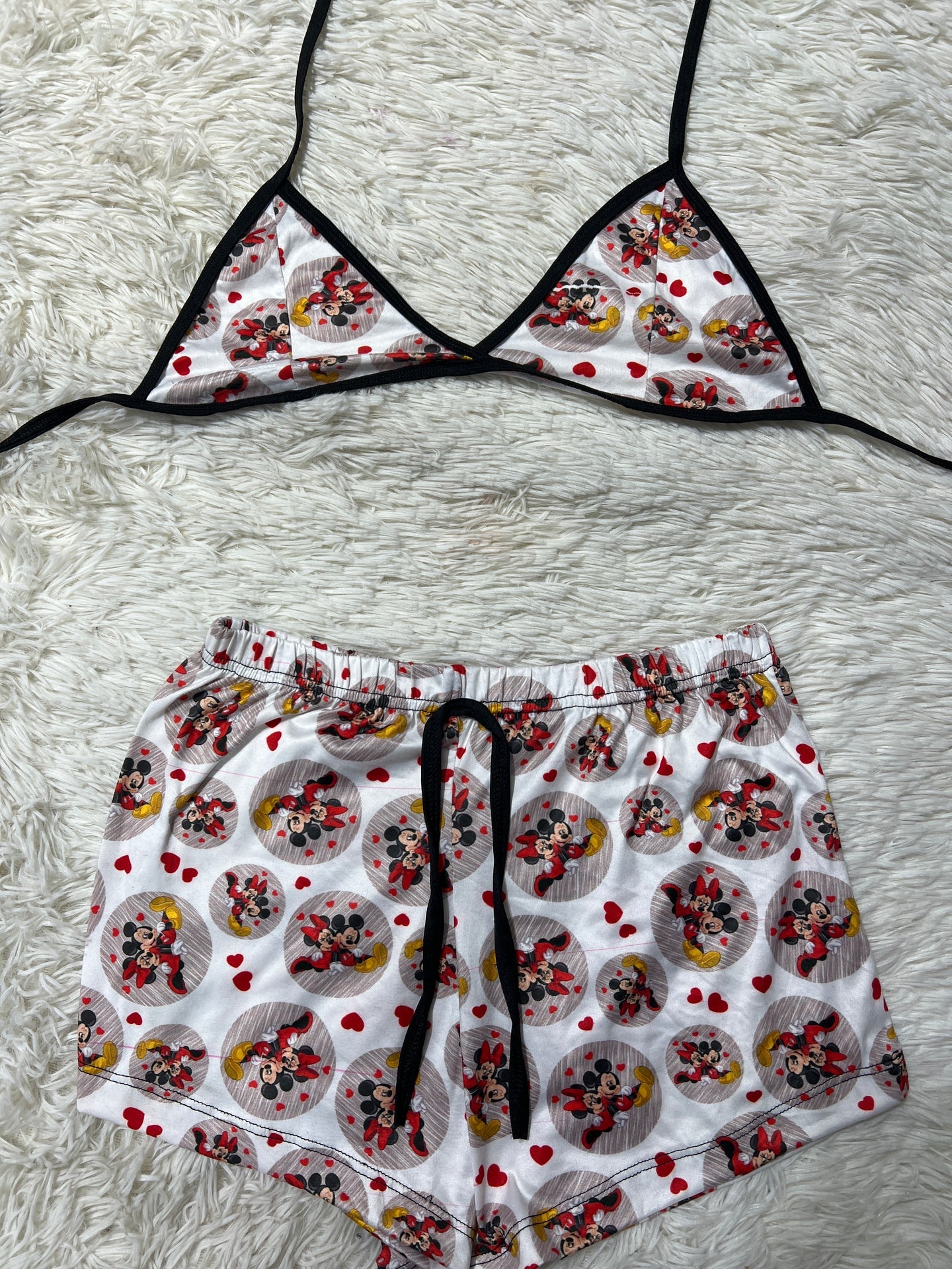 Mickey Mouse top con short unitalla de brush