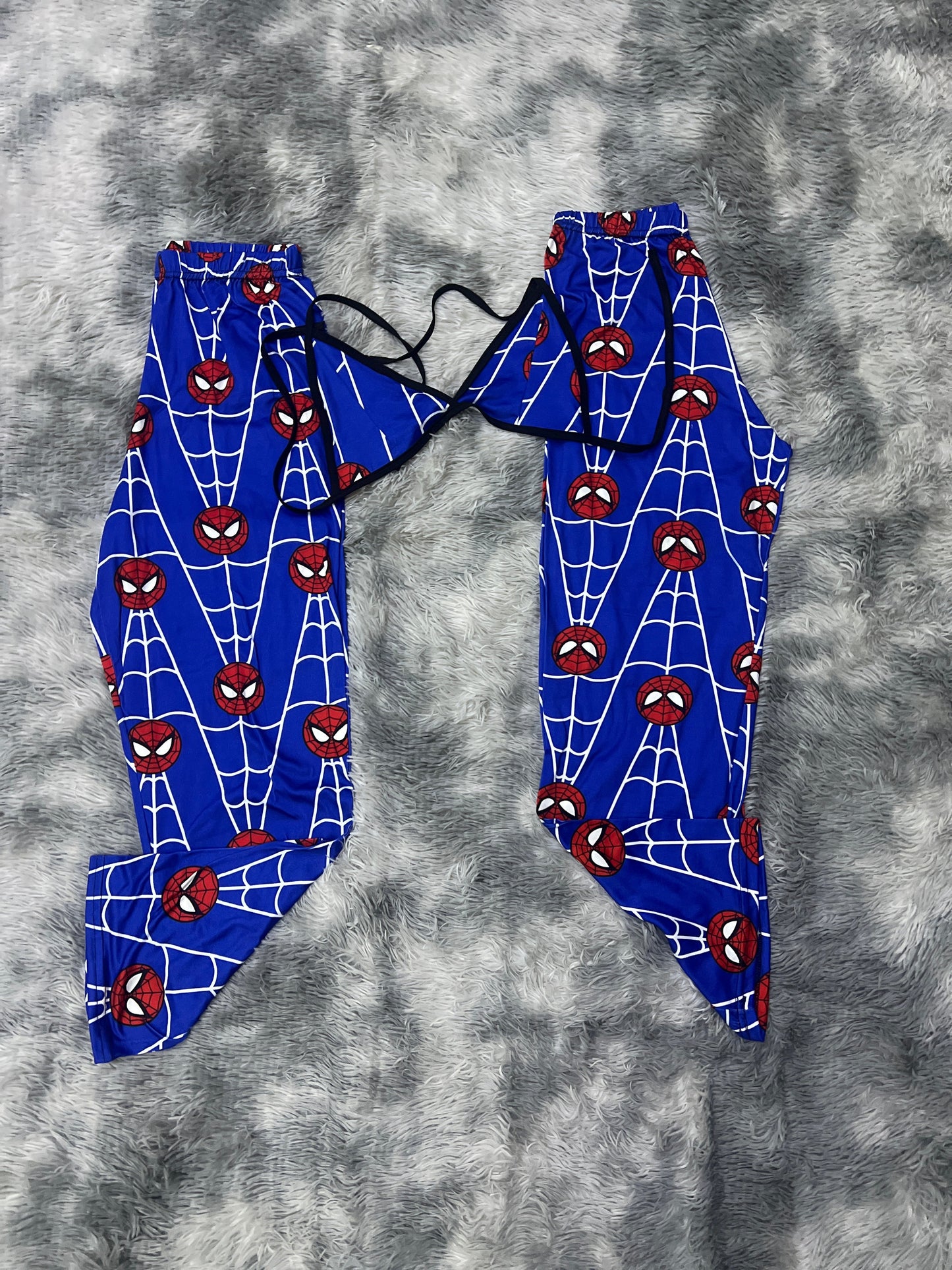 Spider-Man Azul Duo de pijama afelpada.
