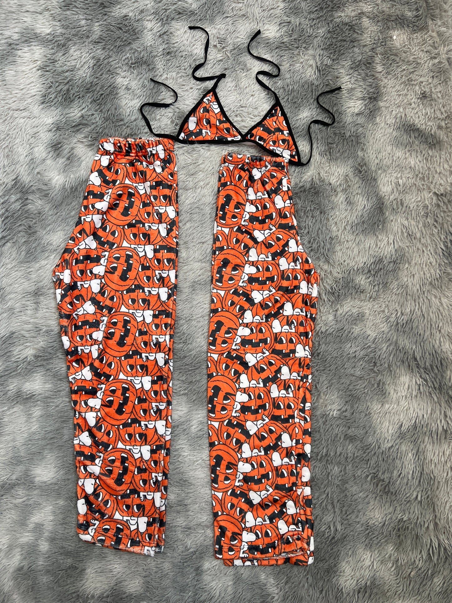 snoopy calabaza Duo de Pijama Afelpada