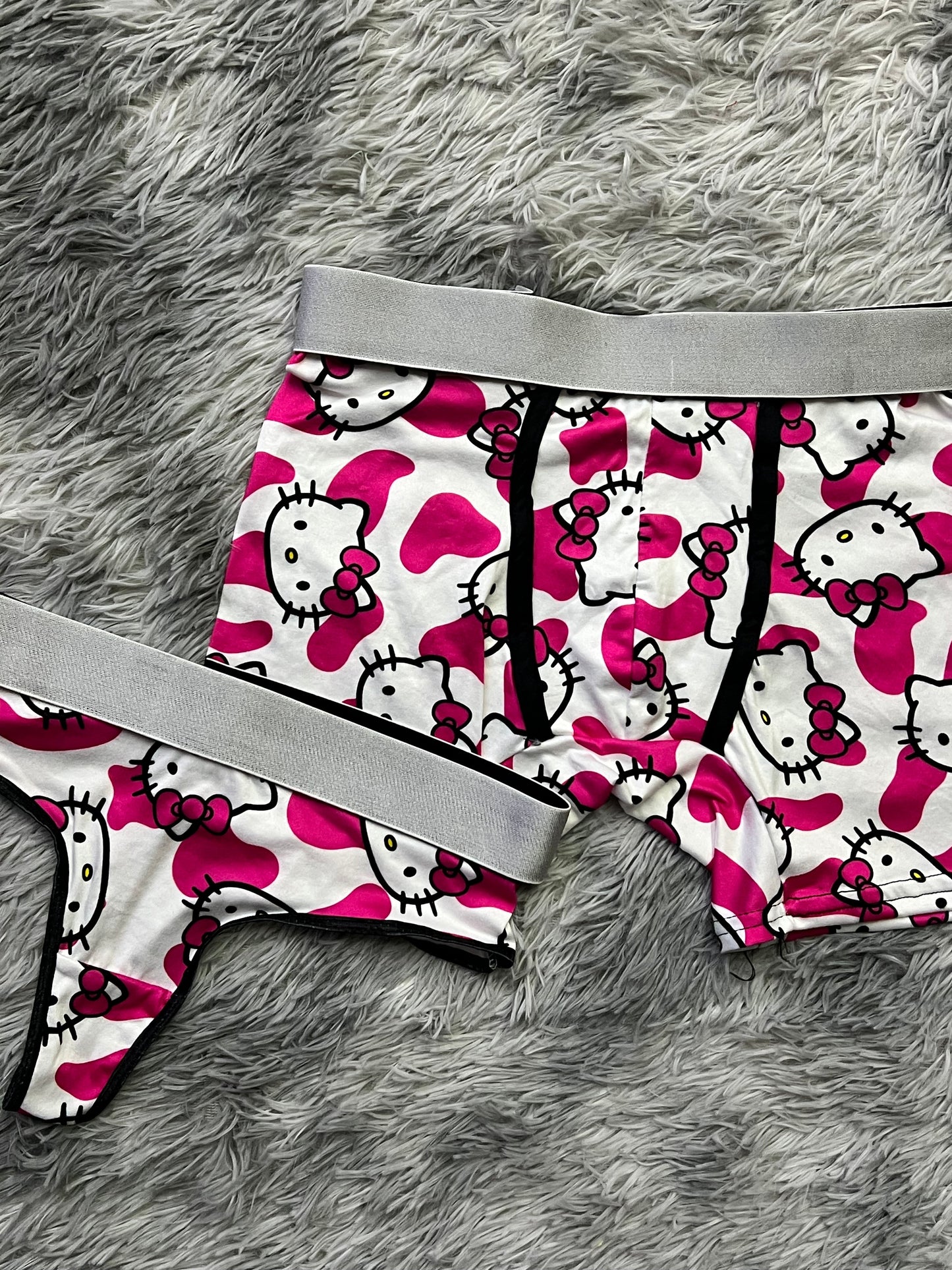Kitty Cow Print Multicolor duo unitalla con tanga