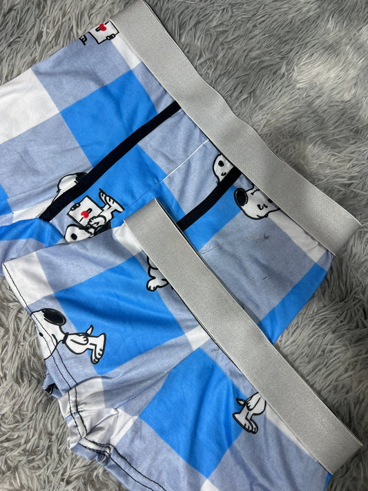 snoopy cuadros azules dúo con boxer