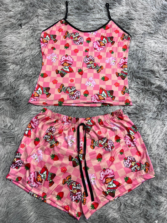 rosita fresita cuadros blusa con short