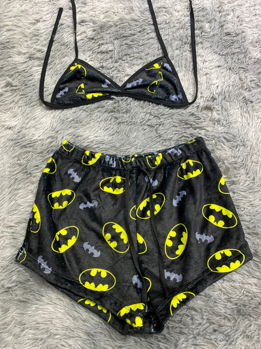 Batman Top Con Short Unitalla De Afelpado