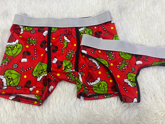 Grinch Red duo unitalla con tanga