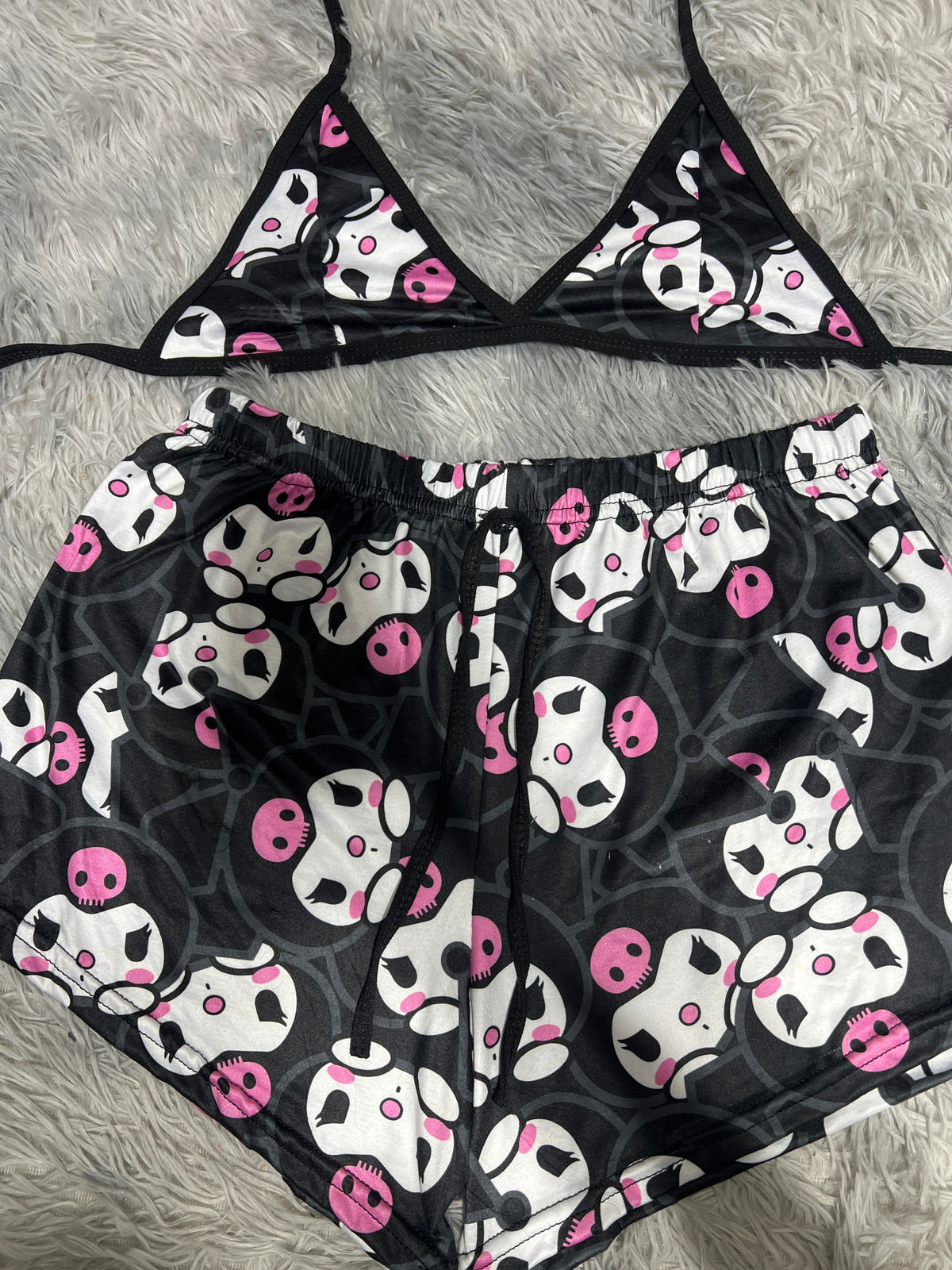 Caras Kuromi Top Con Short Unitalla De Brush