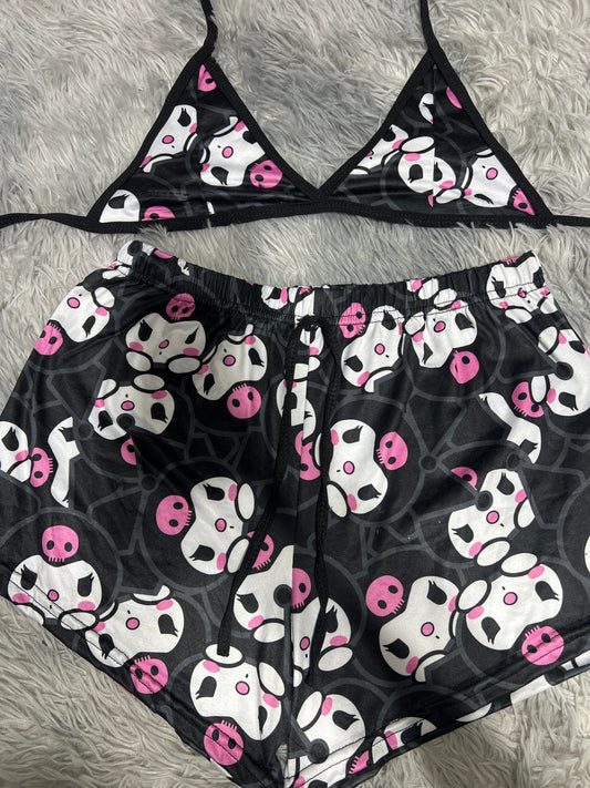 Caras Kuromi Top Con Short Unitalla De Brush