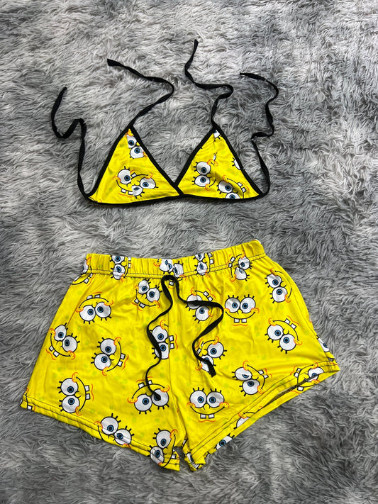 bob esponja Top con short unitalla de brush
