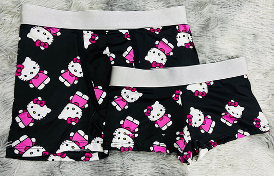 Hello Kitty Negro Duo Unitalla Con boxer.