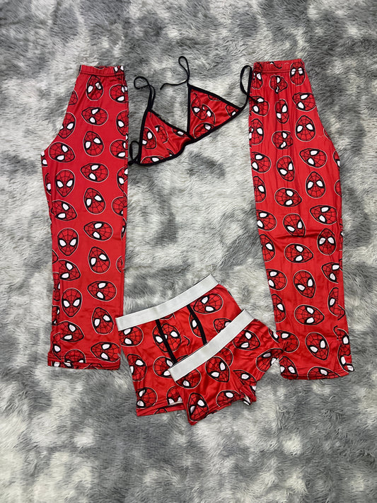 Spider-Man Rojo Duo Unitalla de 5 piezas