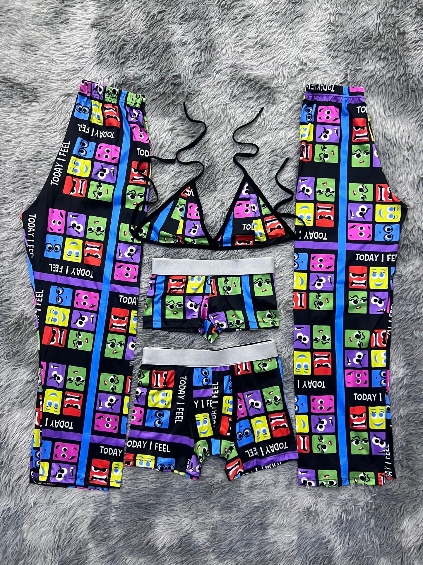 intensamente animado pijama 5 piezas
