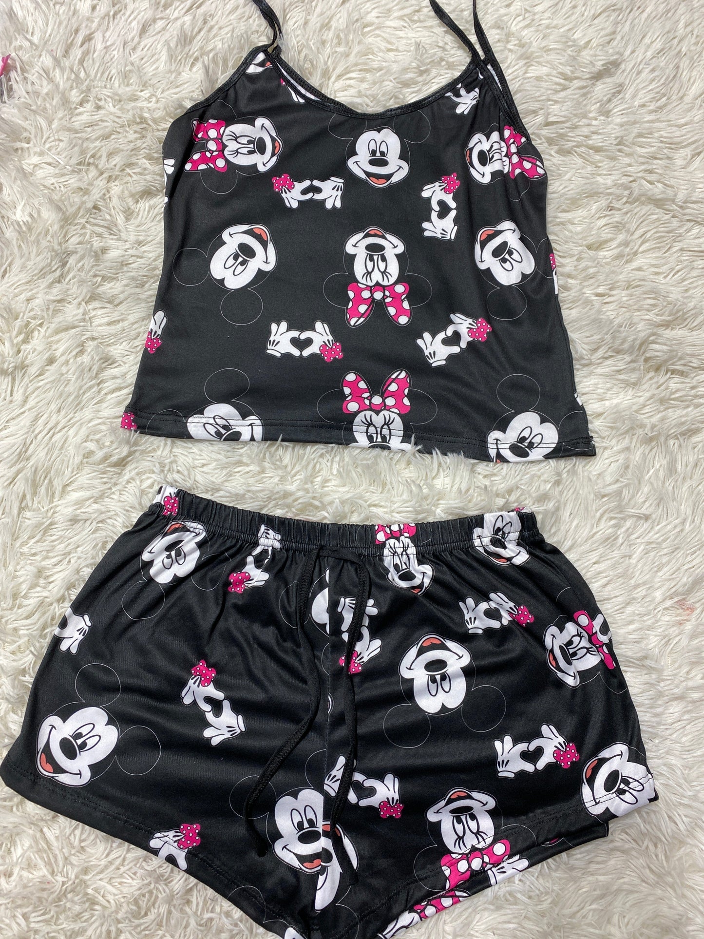 Mickey y Minnie blusa con short