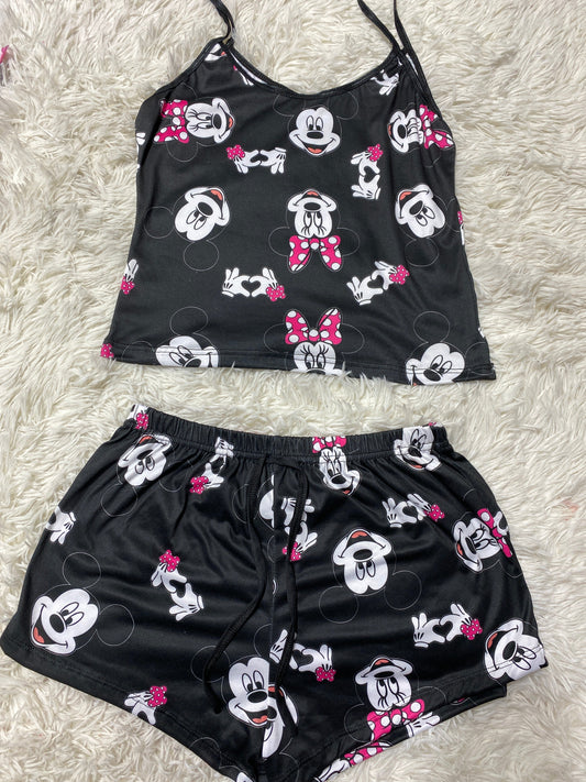 Mickey y Minnie blusa con short