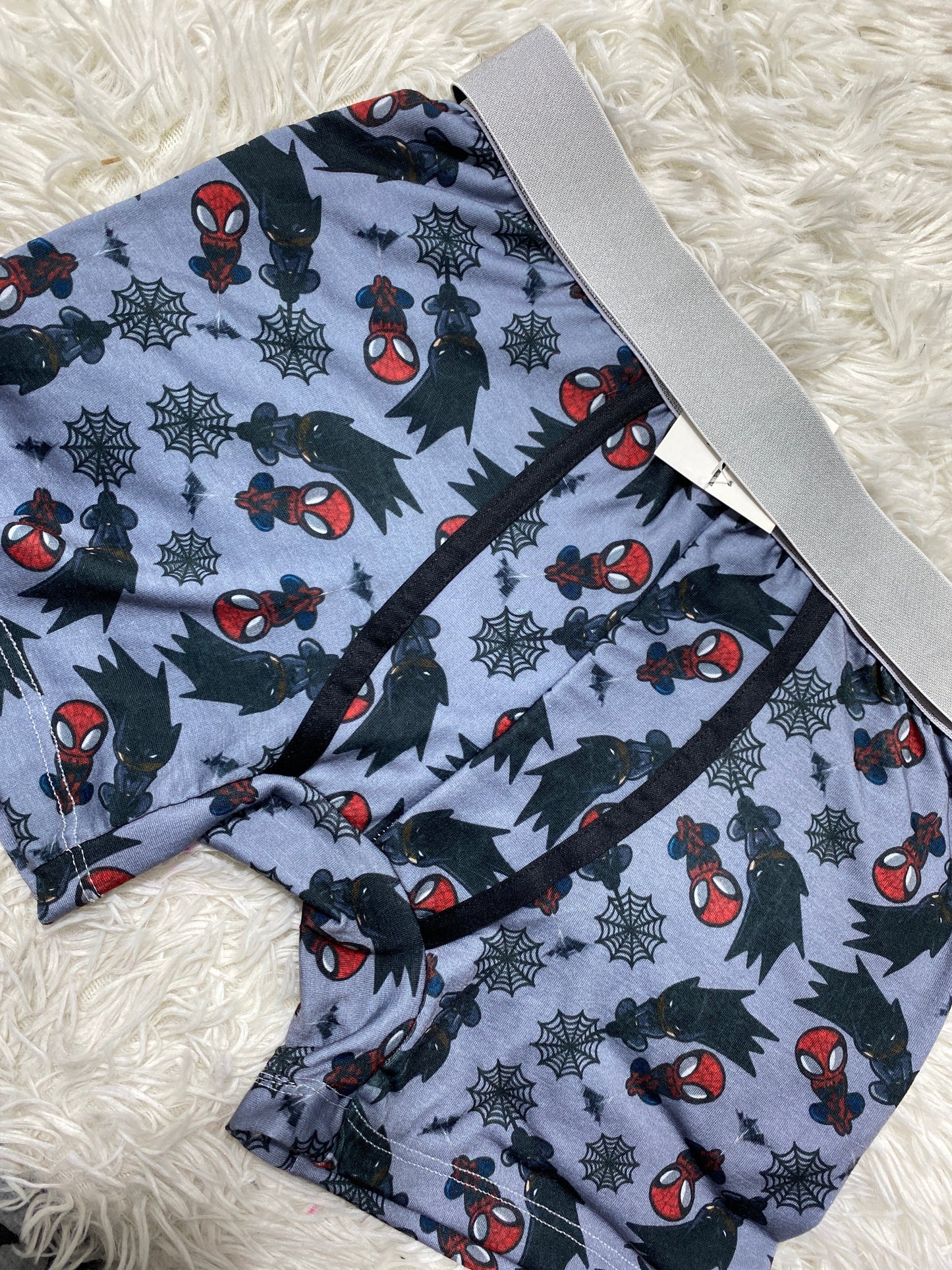Boxer de caballero spider man y batman