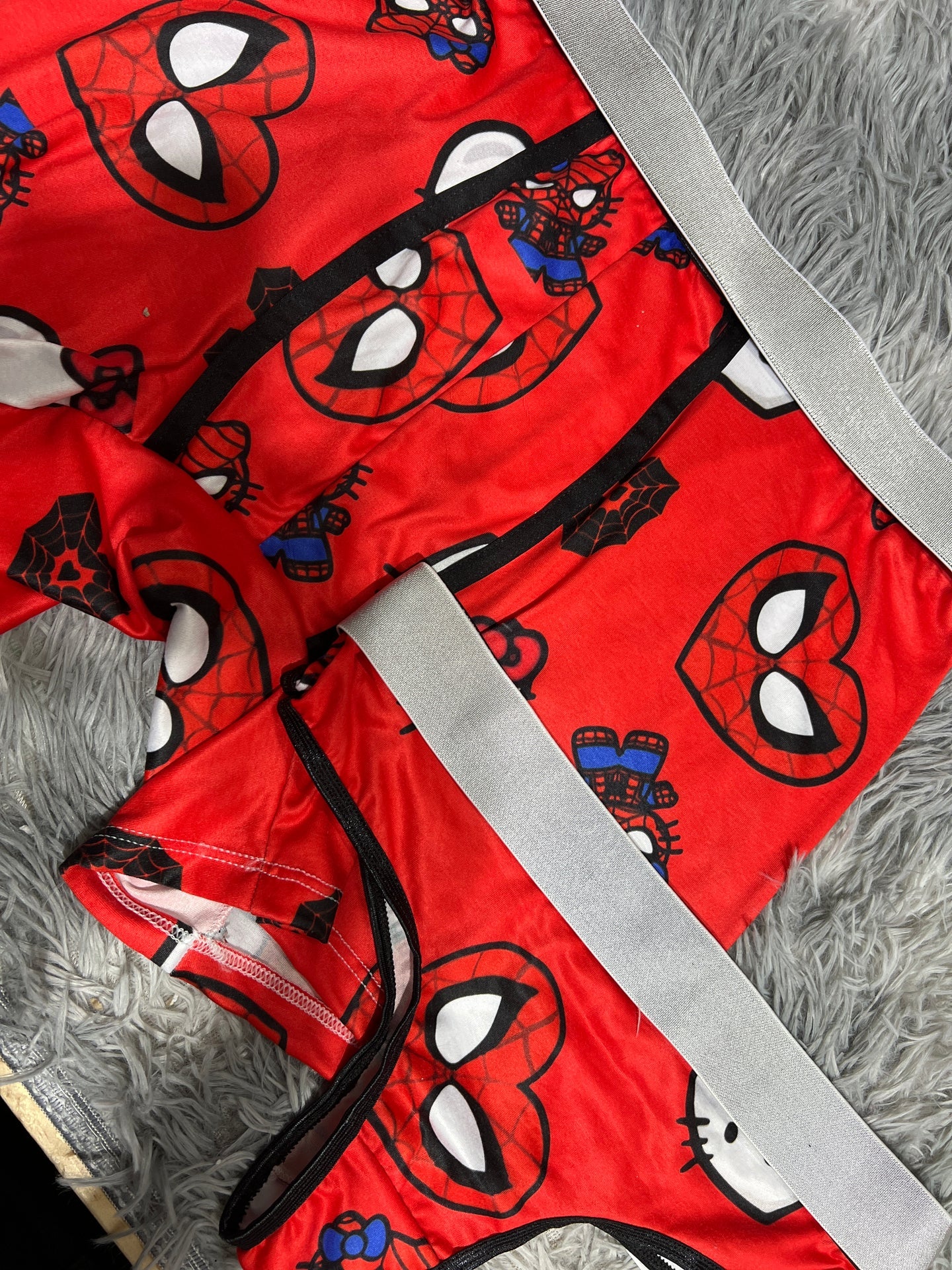 Spiderkitty rojo duo de tanga XL