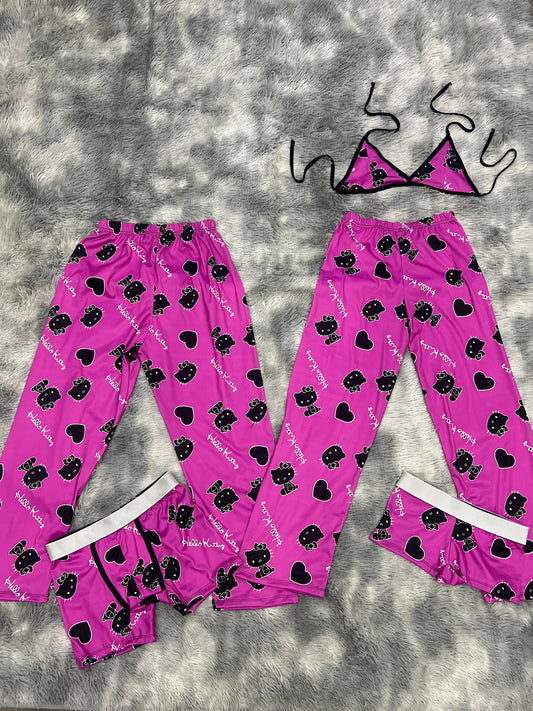 Hello Kitty Rosa Duo Unitalla de 5 piezas