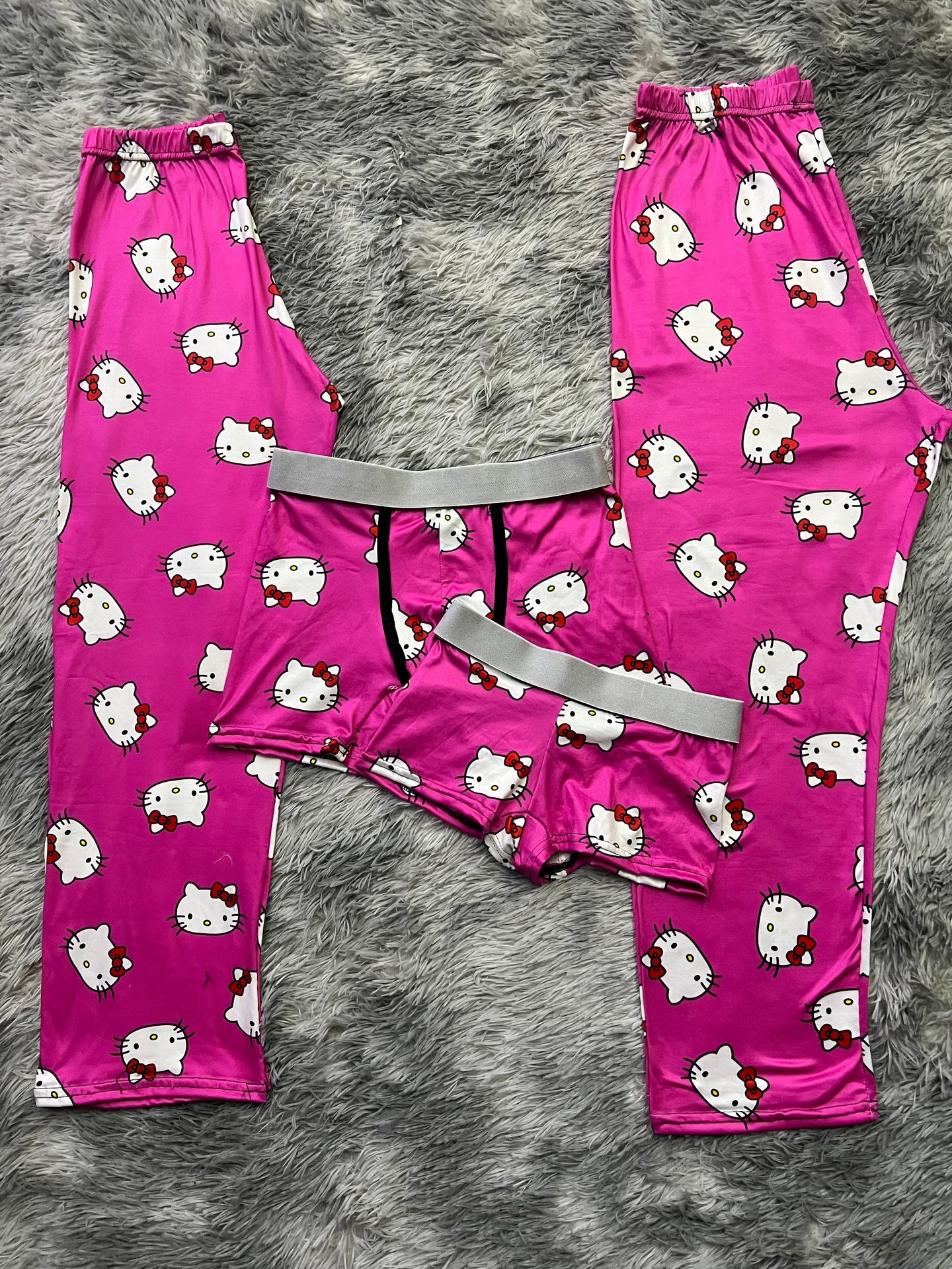 Kitty Faces Print 5 piece pajama set 🐱😺