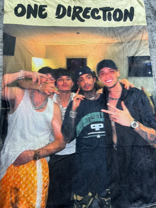 Frazada One direction, Peso pluma, Natanael Cano, Gabito Ballesteros y Tito Doble P