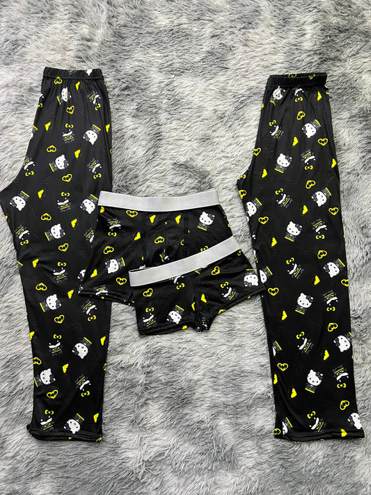 Hello Kitty Multicolor Duo de pijama de 5 piezas.