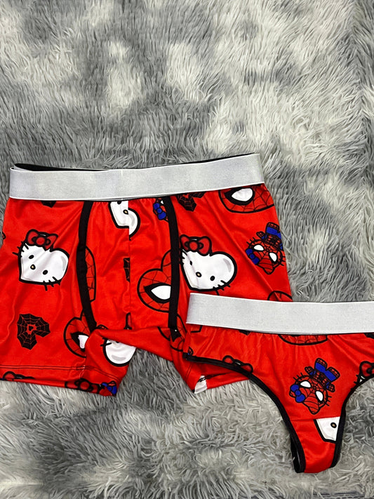 Spiderkitty Rojo Duo Unitalla Con Tanga