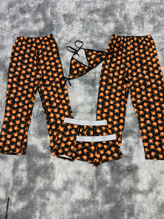Mickey Calabaza Naranja Duo Unitalla De 5 Piezas.