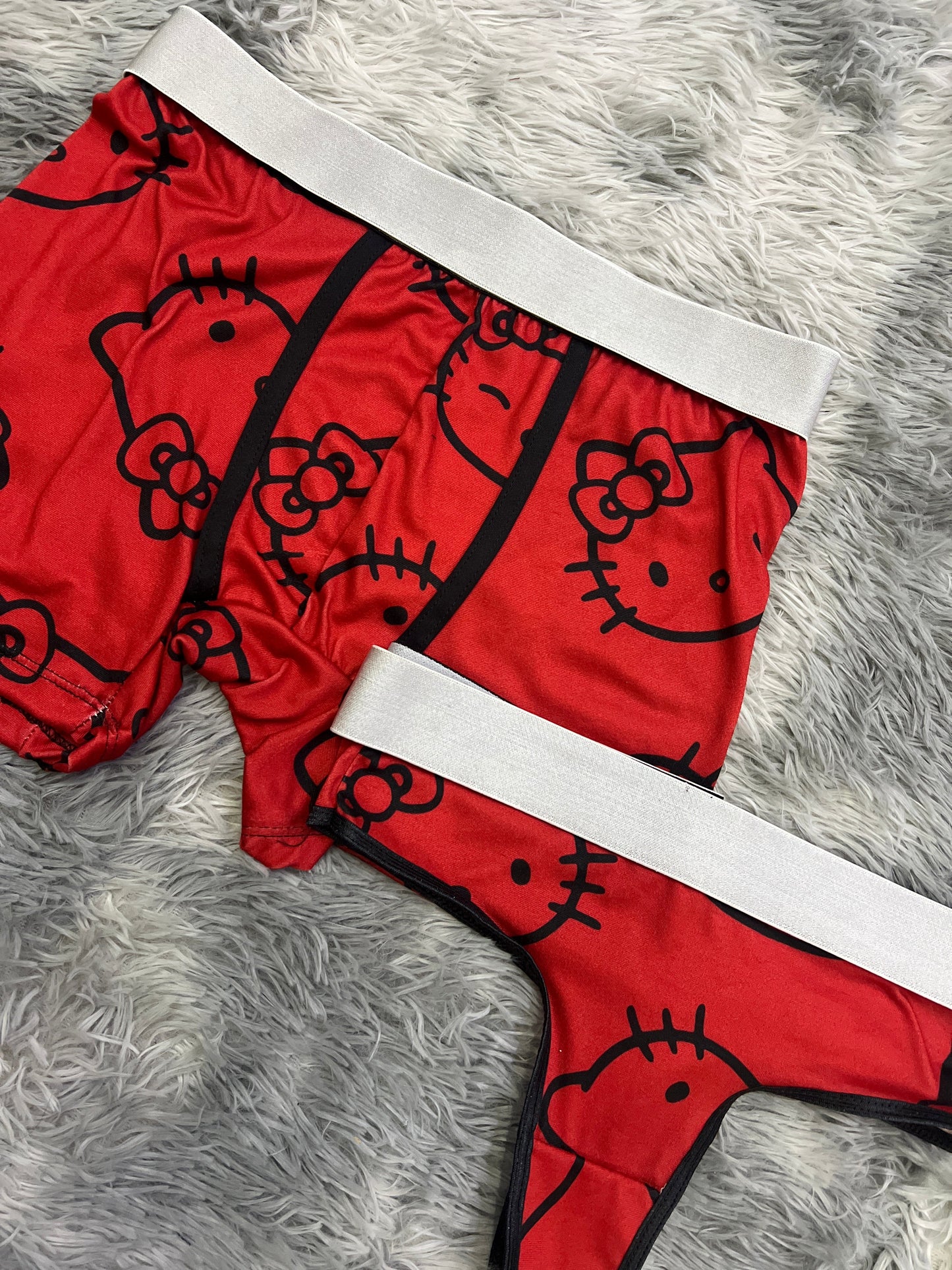 Hello Kitty Red Print Rojo duo unitalla con tanga